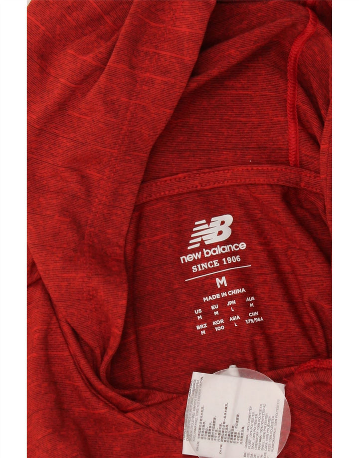 New Balance Ženska majica s kapuljačom UK 14 srednje crvene boje od poliestera