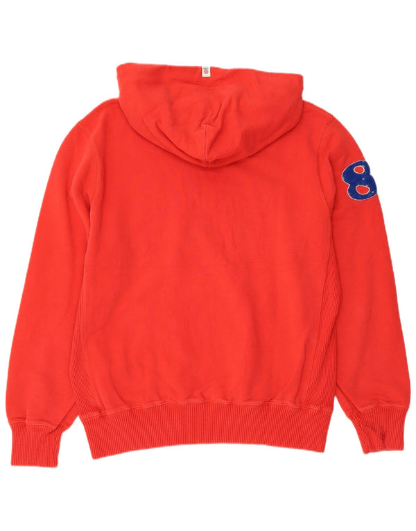 FRANKLIN MARSHALL Ženska sveučilišna majica s kapuljačom s kapuljačom UK 18 XL, crveni pamuk