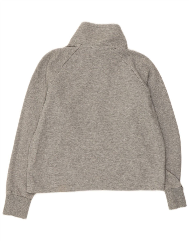 NIKE Ženska prekomjerna majica s kratkim rukavima UK 10 Small Grey Flected