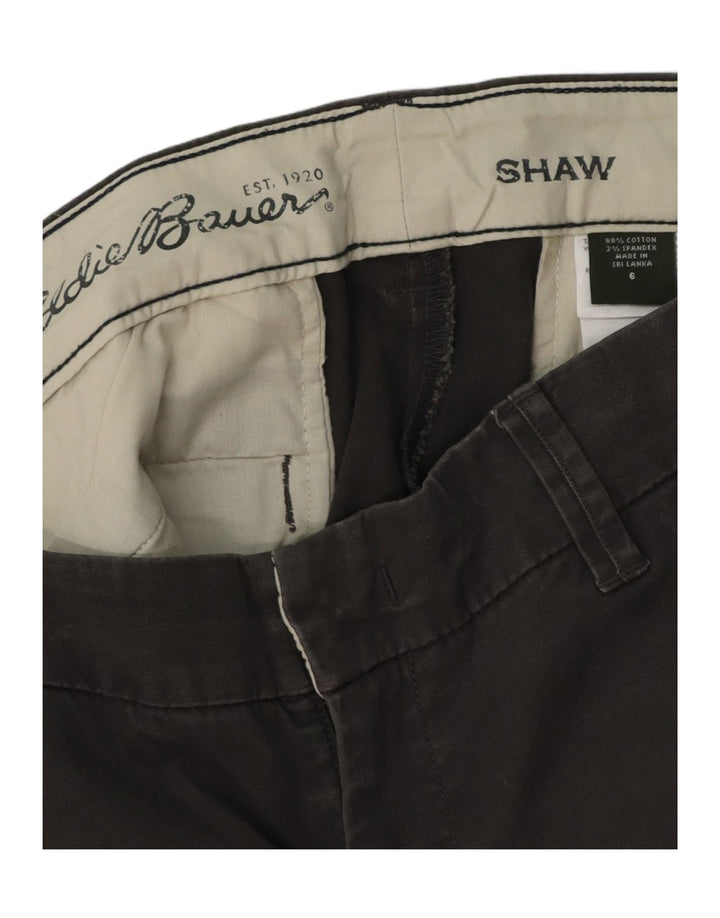 EDDIE BAUER Womens Shaw Fit Chino Trousers US 6 Medium W32 L29 Grey Vintage Eddie Bauer and Second-Hand Eddie Bauer from Messina Hembry 