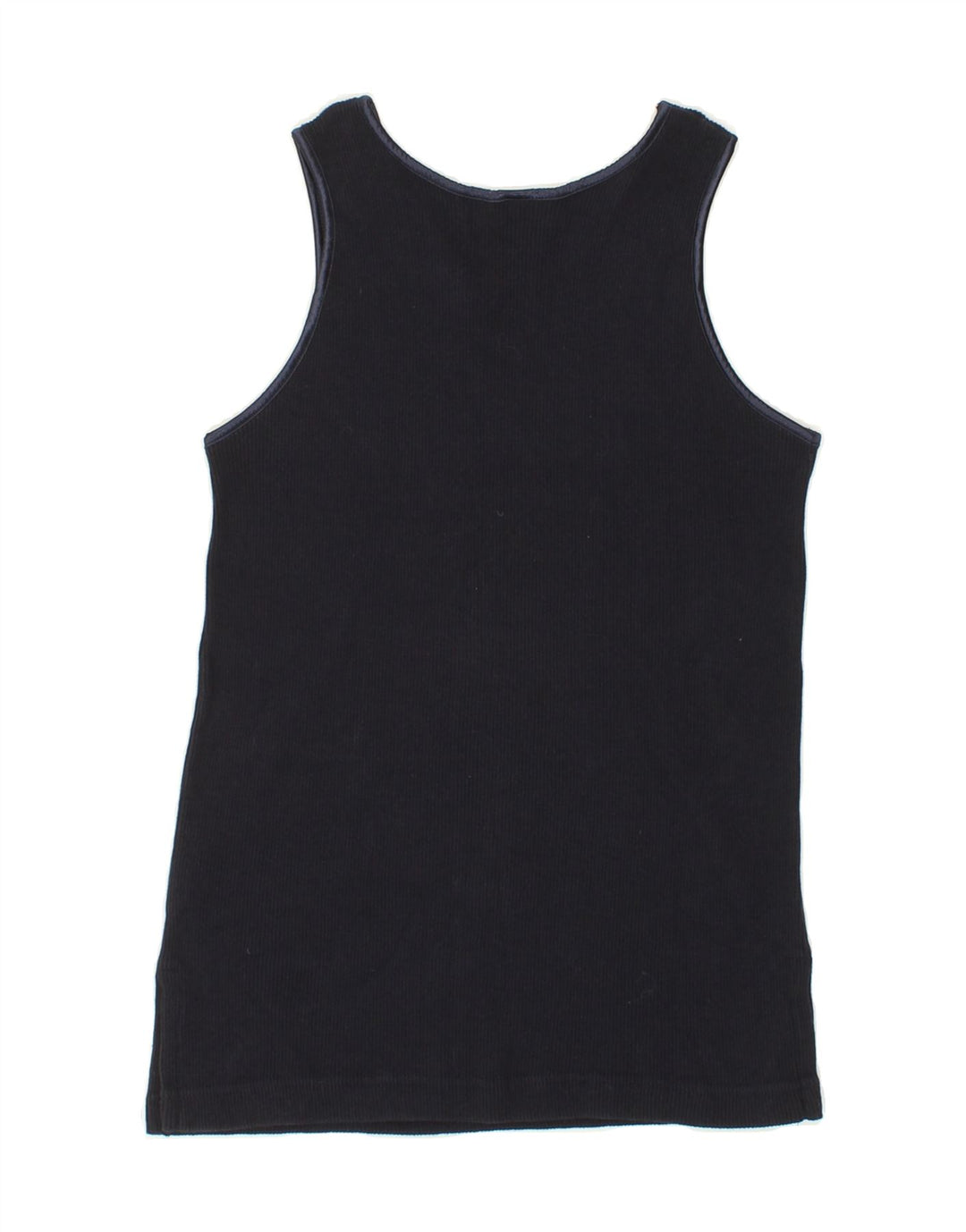 ARENA Womens Graphic Vest Top UK 12 Medium Navy Blue Cotton Vintage Arena and Second-Hand Arena from Messina Hembry 