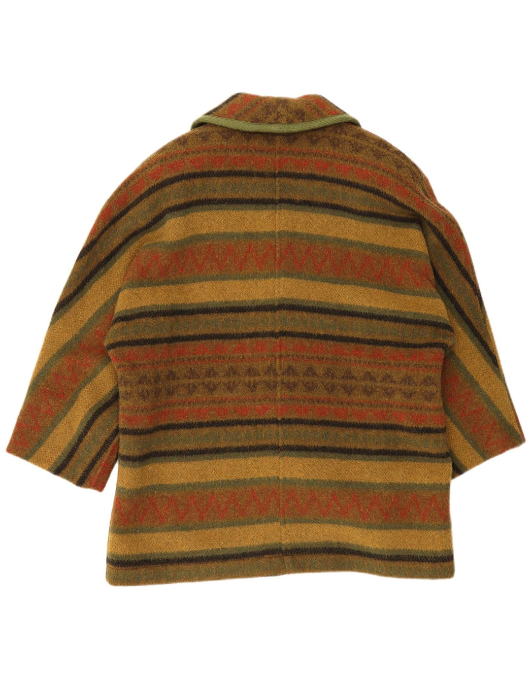 Vintage ženski kaput UK 18 XL kaki na pruge