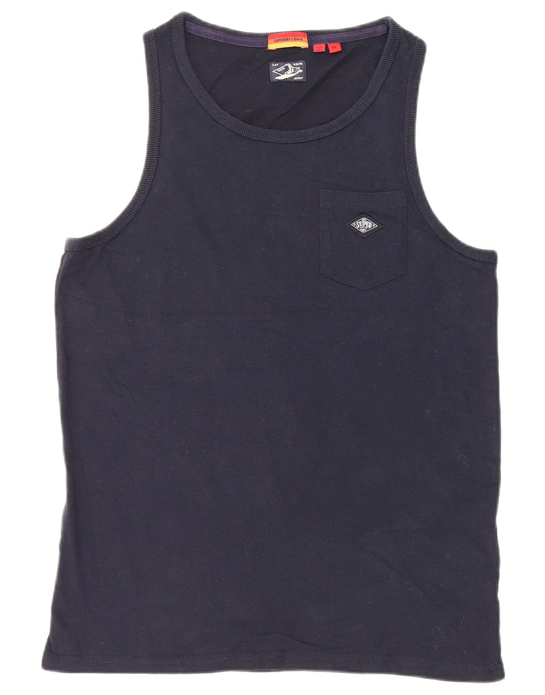 Superdry ženski prsluk UK 18 XL tamnoplavi pamuk