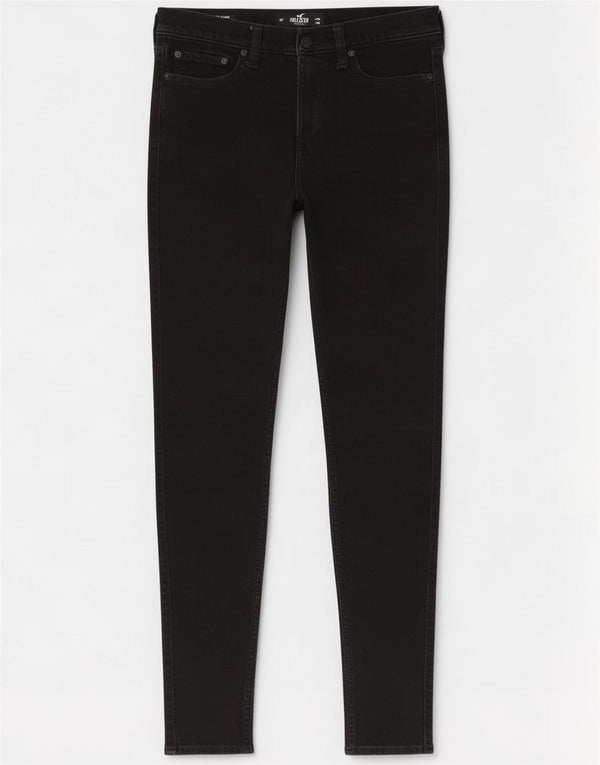 Hollister Mens Super Skinny Jeans W32 L34 Black Cotton