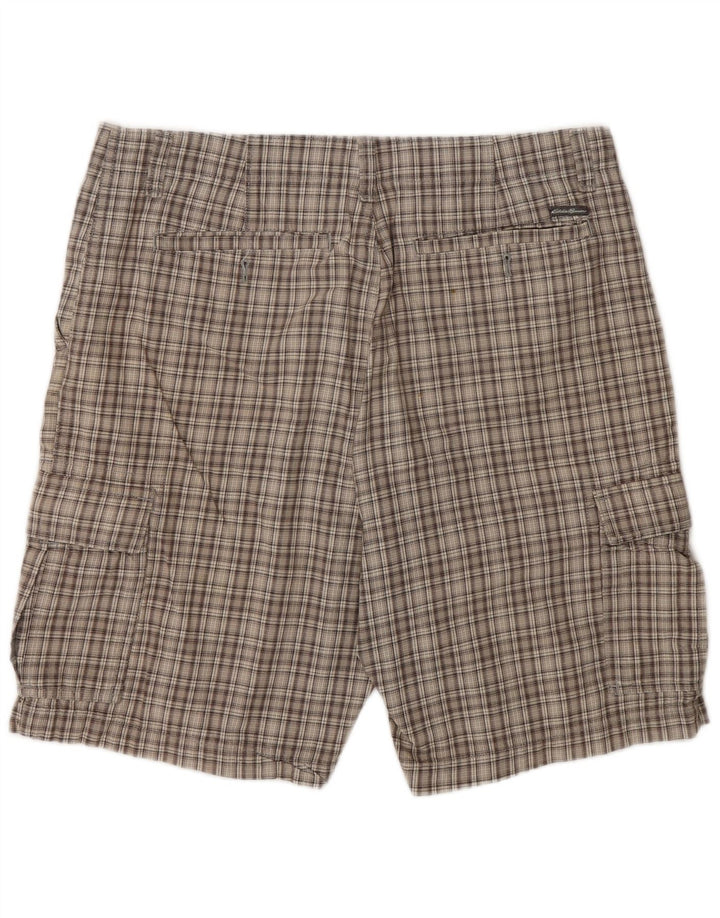 Eddie Bauer Mens Cargo kratke hlače Large W35 Grey Plaid