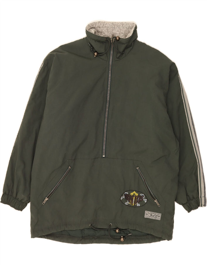 PROLINE Mens Pullover Windbreaker Jacket UK 38 Medium Green Polyamide Vintage Proline and Second-Hand Proline from Messina Hembry 