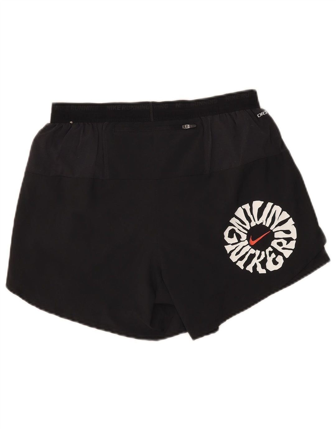 Nike Ženske Dri Fit Graphic Sport Shorts UK 14 Srednje crni poliester
