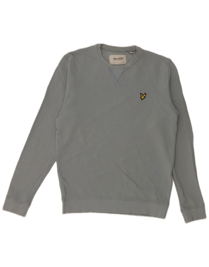 Lyle & Scott muška majica s kratkim rukavima Mali plavi pamuk