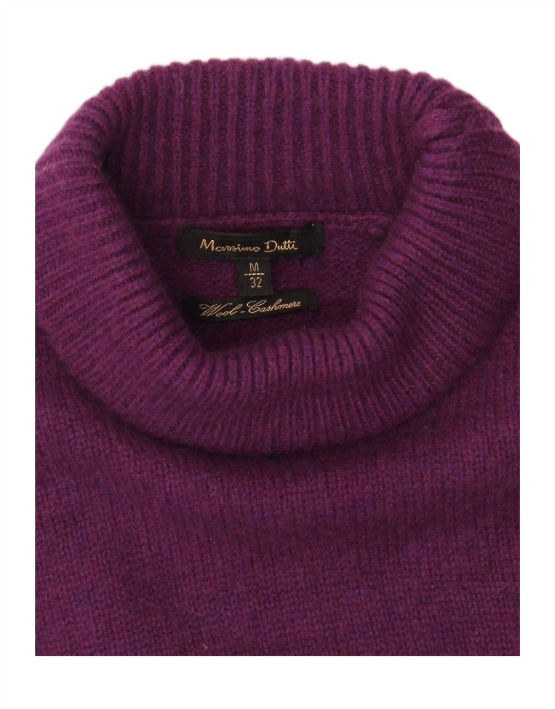 Massimo Dutti ženski pulover s rol izrezom UK 12 srednje ljubičasta