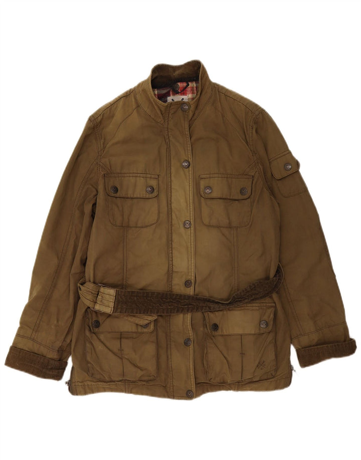 Crew Clothing Ženska pomoćna jakna UK 12 Srednji kaki pamuk