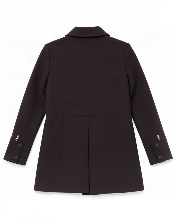 Reiss ženski kaput s dvorednim kopčanjem UK 12 Medium Navy Blue Polyester