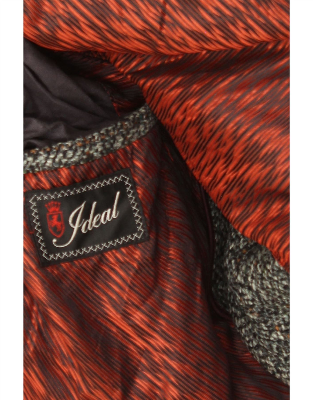 IDEAL Muški kaput UK 40 veliki sivi karirani nova vuna