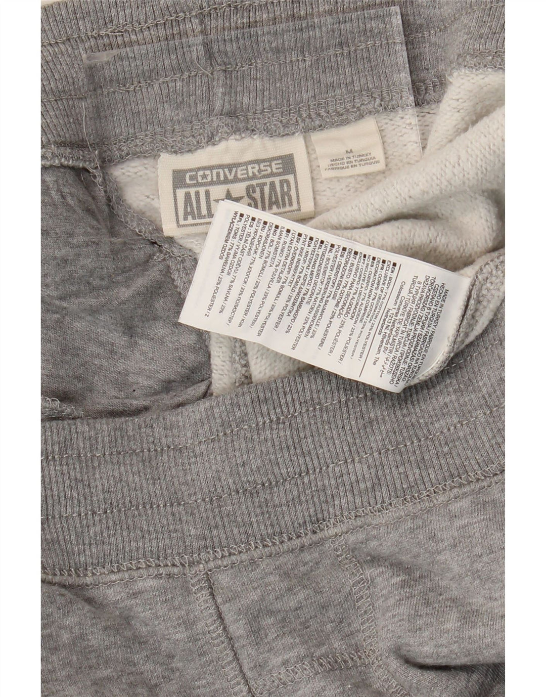 CONVERSE Muške sportske kratke hlače, srednje sivi flekasti pamuk