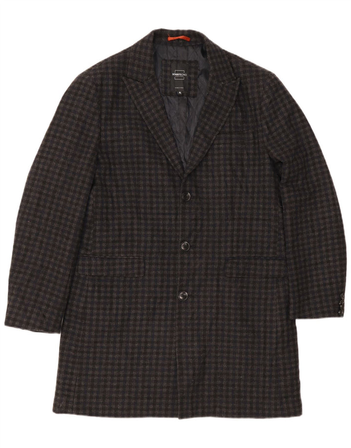 Muški kaput Sonny Bono UK 42 XL sivi gingham