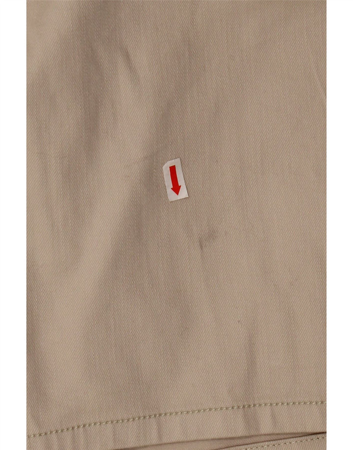 LEE Ženske jahačke bermude srednjeg rasta US 22 3XL W44 bež pamuk