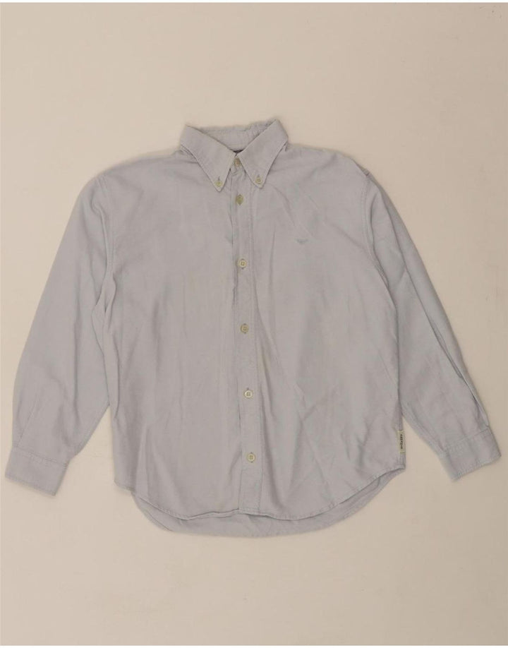 ARMANI JUNIOR Boys Shirt 9-10 Years Blue Cotton Vintage Armani Junior and Second-Hand Armani Junior from Messina Hembry 
