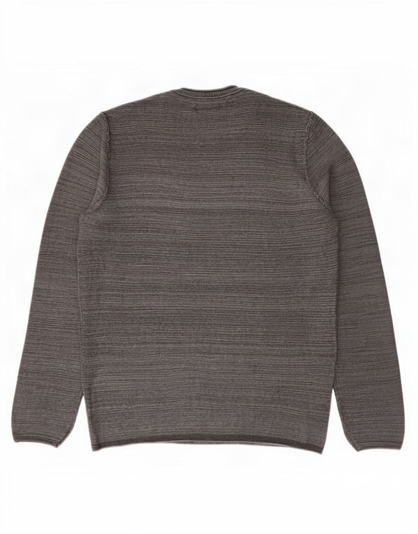 Jack & Jones muški pulover s okruglim izrezom, mali sivi pamuk