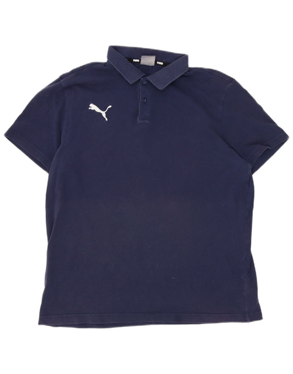 Puma muška polo majica Large Navy Blue Cotton