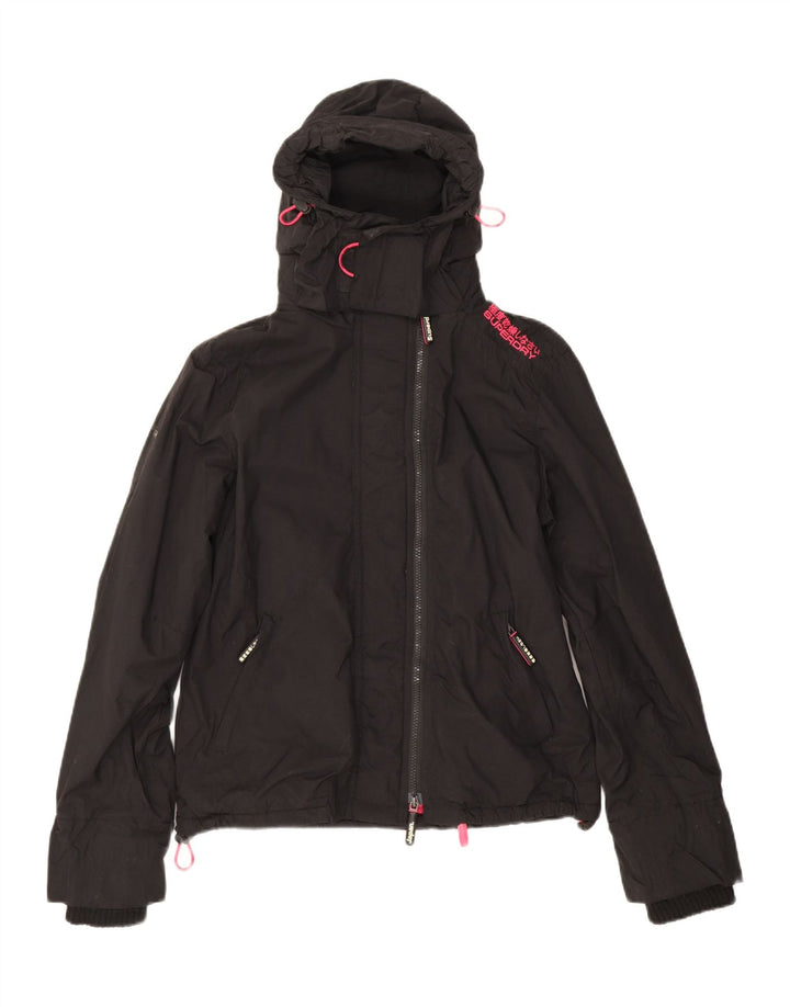 Superdry ženska vjetrovka s grafičkim motivima UK 14 srednje crna