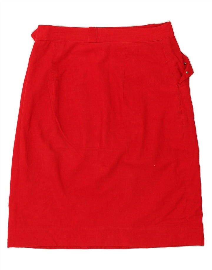 VINTAGE Womens Corduroy Skirt W28 Medium  Red | Vintage Vintage | Thrift | Second-Hand Vintage | Used Clothing | Messina Hembry 