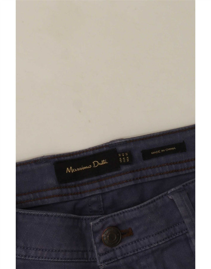 Massimo Dutti muške ravne traperice EU 42 velike W32 L30 tamnoplave