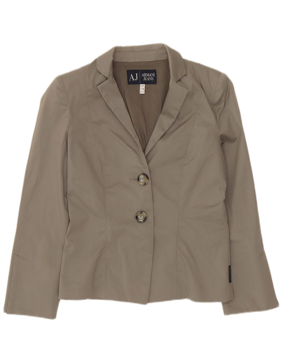 Armani Jeans Ženska jakna s 2 gumba EU 40 srednje sivi pamuk