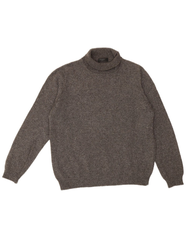 Max Mara ženski pulover s rol izrezom UK 18 XL Siva alpaka vuna