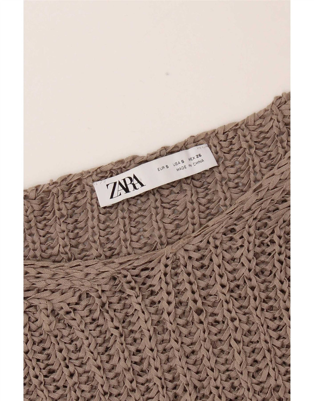Zara ženski preveliki prsluk bez rukava UK 10 Small Beige