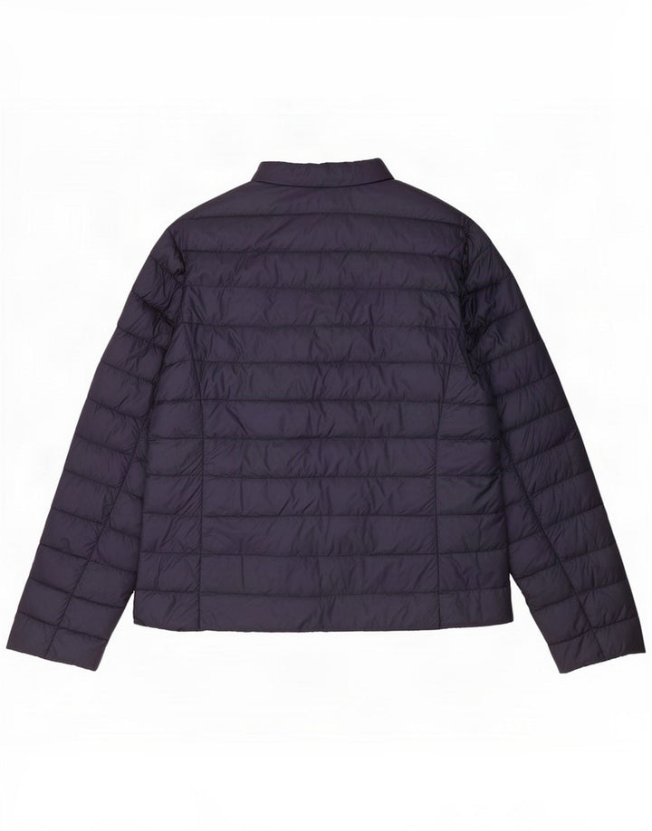 Max Mara ženska podstavljena jakna UK 16 Large Navy Blue Polyamide