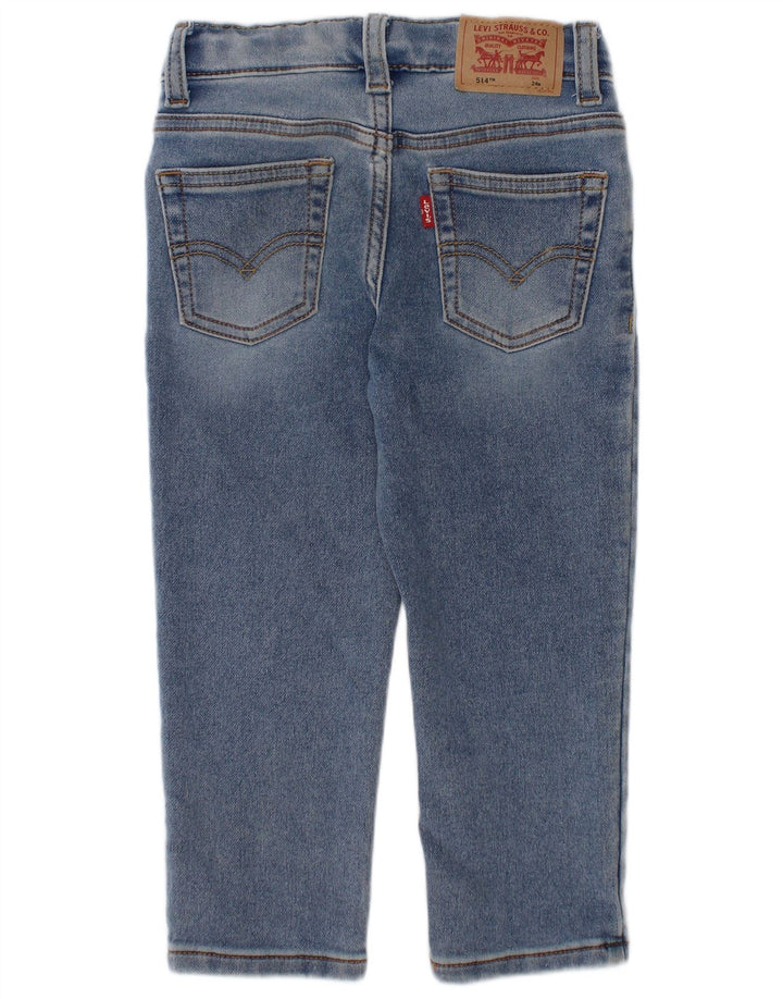 LEVI'S Baby Boys 514 ravne traperice 18-24 mjeseca W20 L13 plavi pamuk