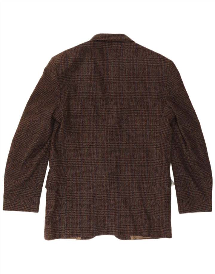 Woolrich Muški sako sa 2 gumba UK 38 Srednje smeđa vuna s ptičijim zubima