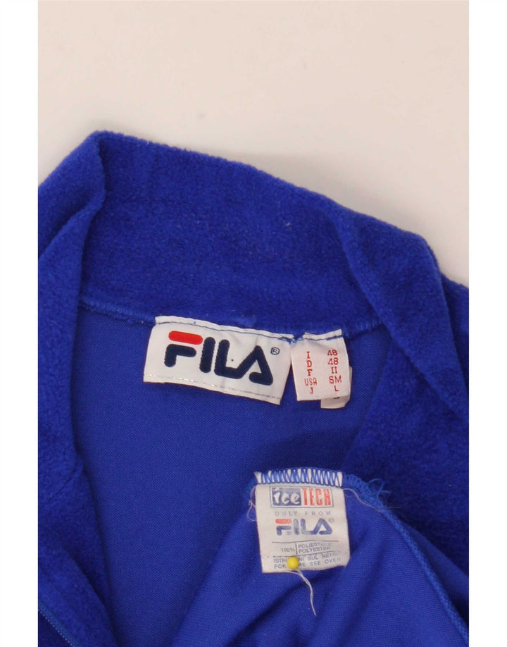 Fila muški džemper od flisa s patentnim izrezom IT 48 Srednje plavi poliester