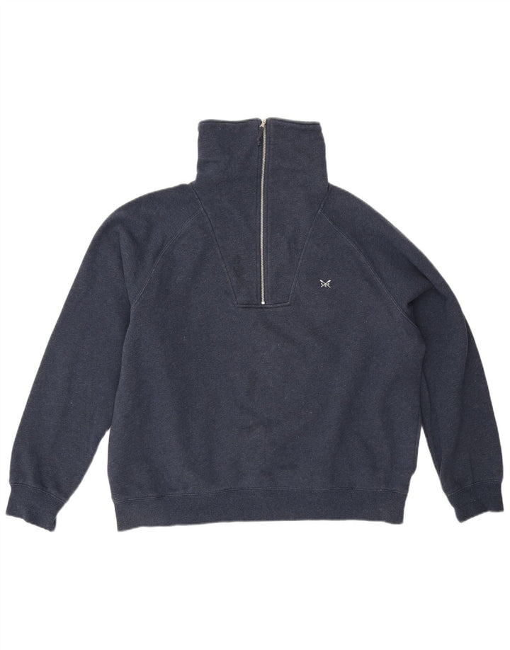 Crew Clothing Ženski preveliki džemper UK 14 Veliki tamnoplavi