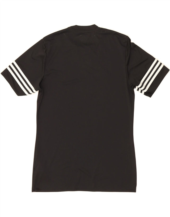 ADIDAS Mens Climalite T-Shirt Top Medium Black Polyester Vintage Adidas and Second-Hand Adidas from Messina Hembry 