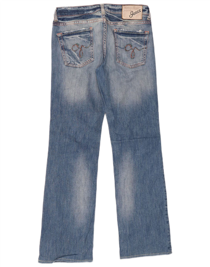 GUESS Ženske ravne traperice W26 L29 plavi pamuk