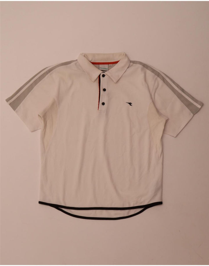 Diadora muška polo majica velika bijela poliesterska boja