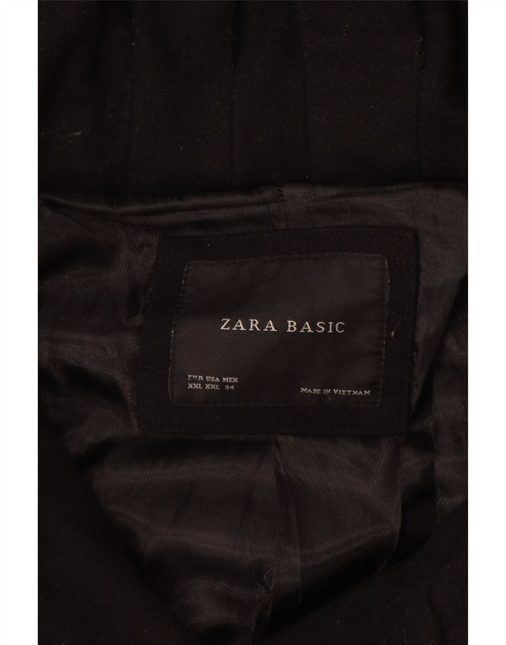 Zara ženski kaput UK 20 2XL crna vuna