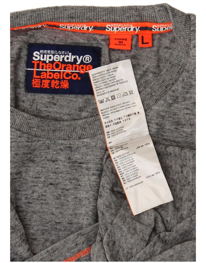 Superdry muška majica kratkih rukava Veliki sivi flekasti pamuk