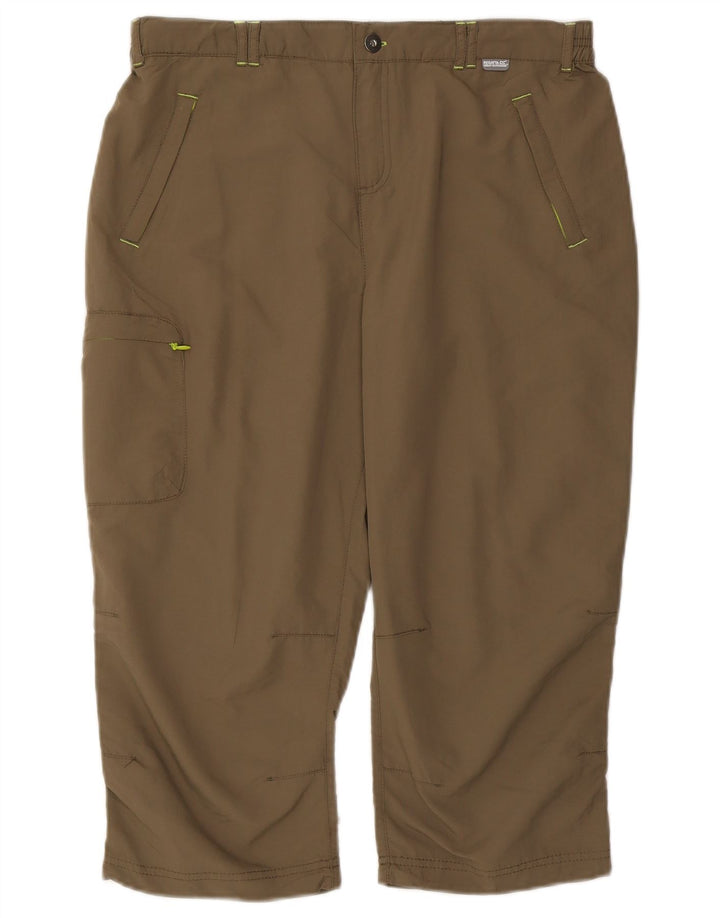 Regatta ženske Capri hlače UK 14 Large W32 L19 kaki poliester