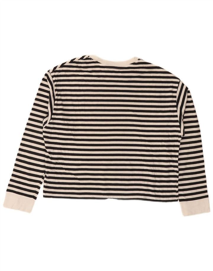 LEVI'S ženska majica dugih rukava s grafikama UK 14 srednje crne pruge