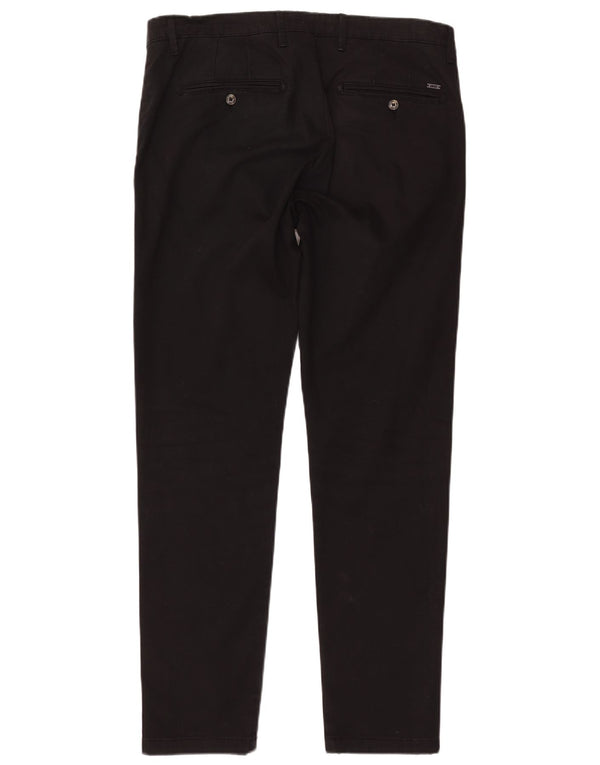 LIU JO Muške Uomo uske chino hlače IT 50 Large W36 L32 crni pamuk