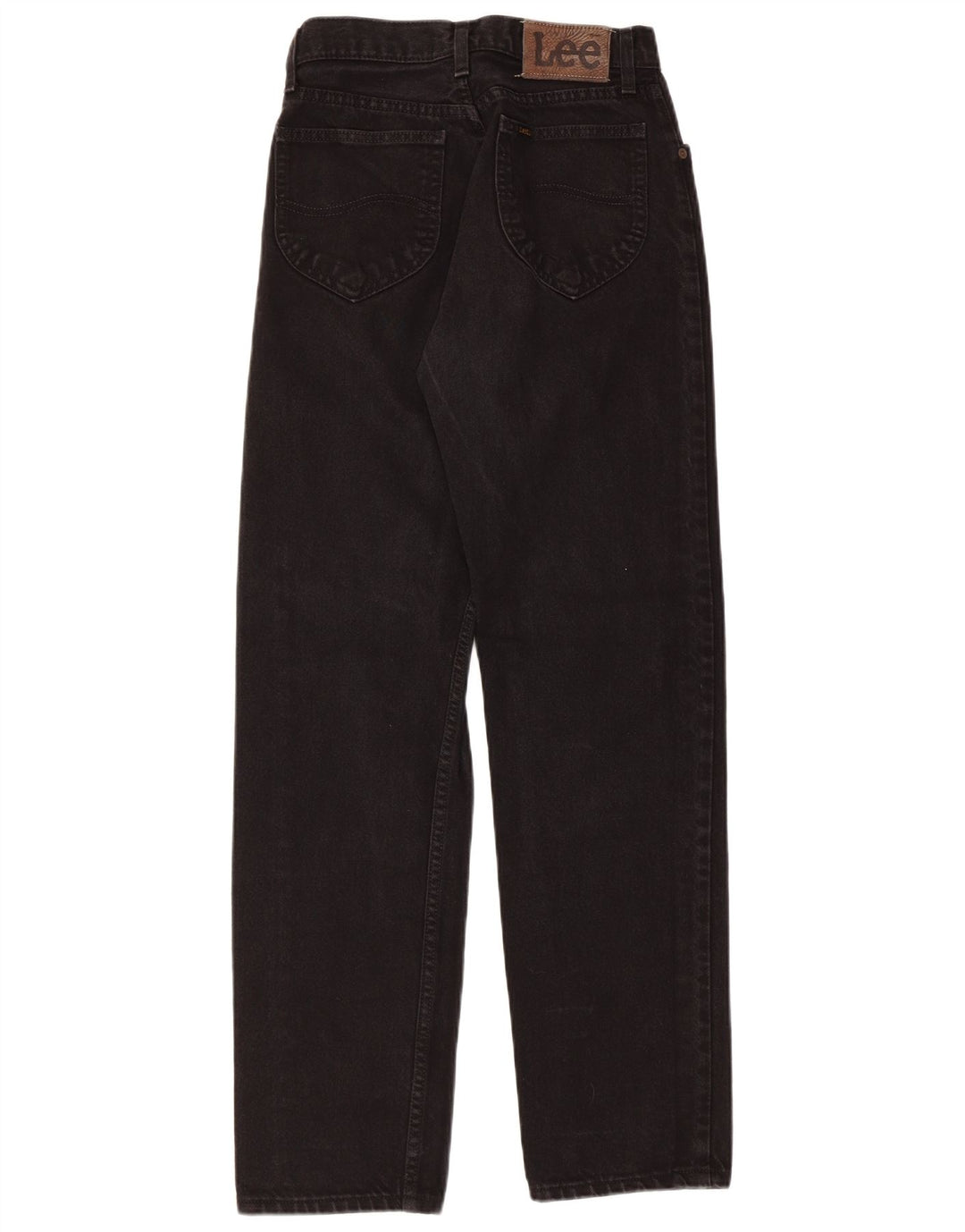 Ženske ravne traperice LEE W36 L30 crni pamuk