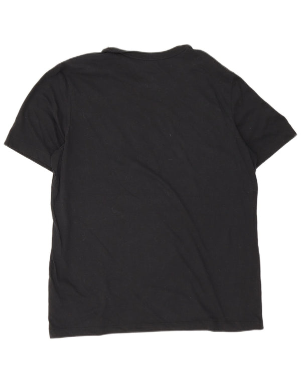 Nike Dri Fit Graphic T-Shirt Top Large Black Cotton