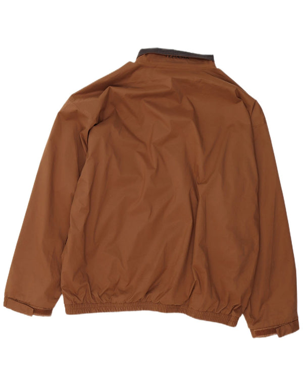 Tehama muški pulover kišna jakna UK 42 XL smeđi poliester