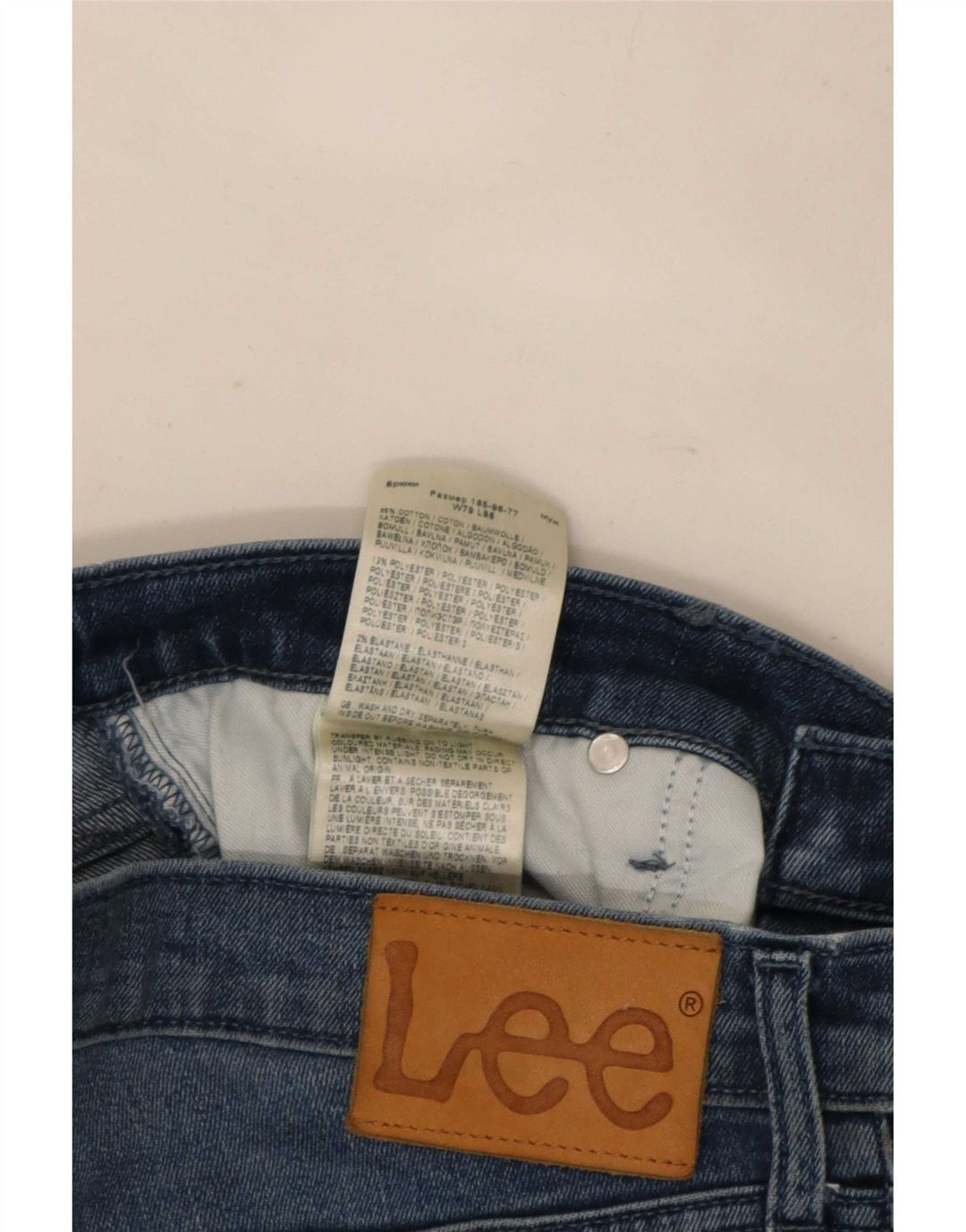 Lee Mens Luke Slim Jeans W31 L34 Plavi pamuk