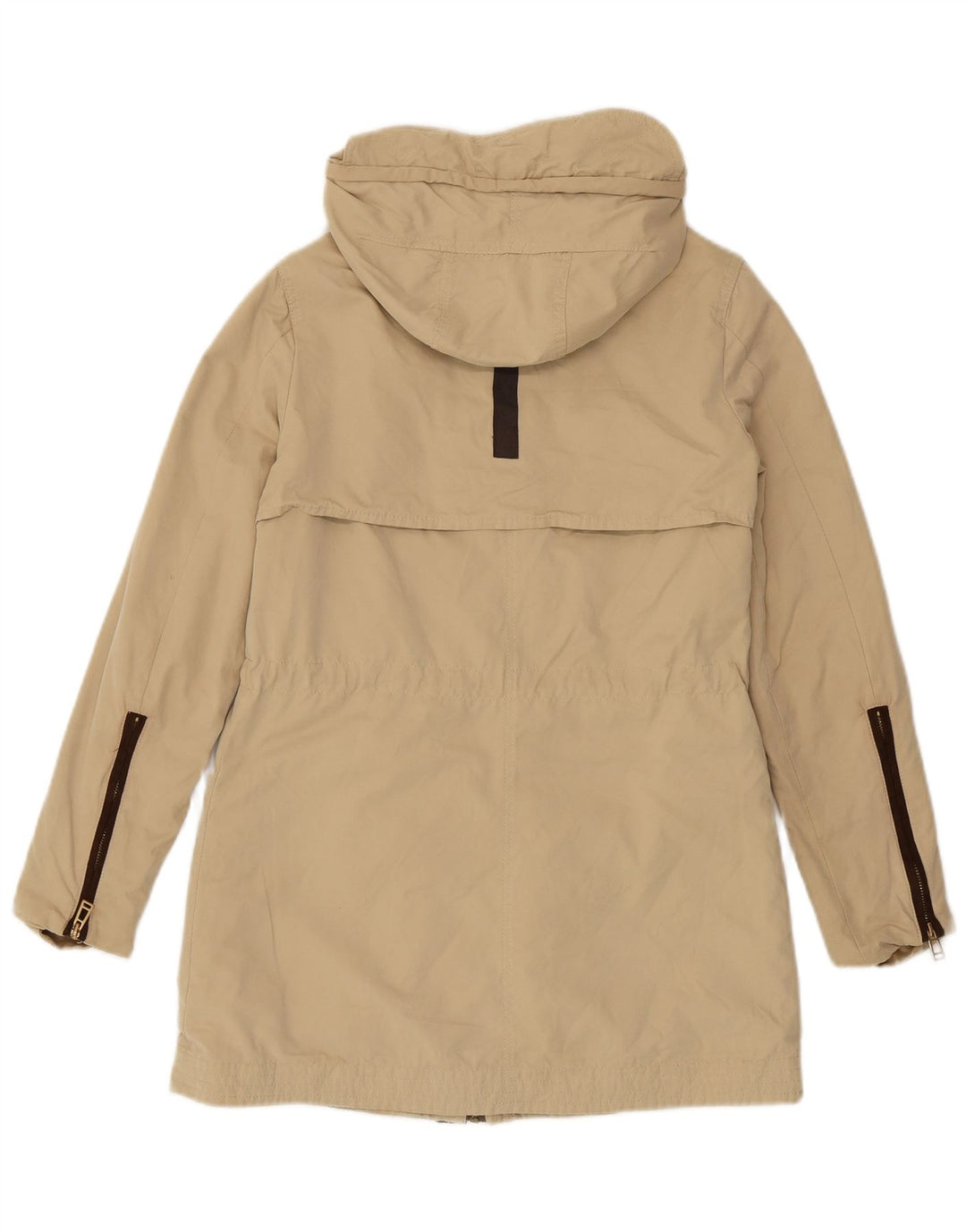 Zara ženska parka jakna s kapuljačom UK 6 XS bež poliester