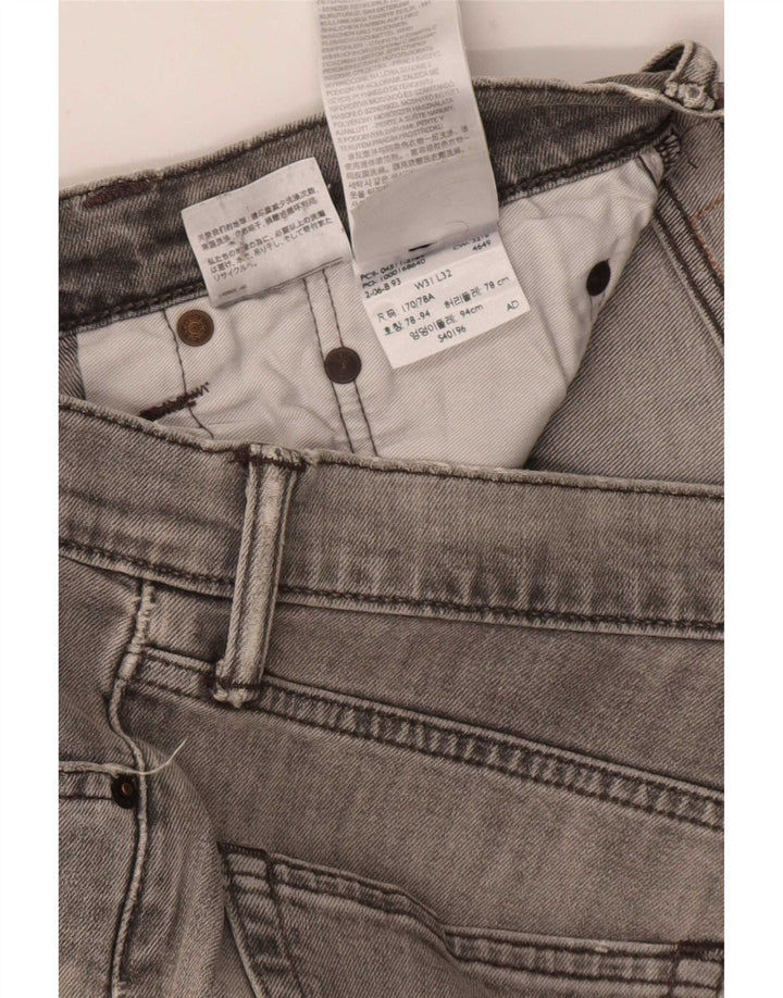 Levi's muške 511 uske traperice s oštećenjem W31 L32 sivi pamuk