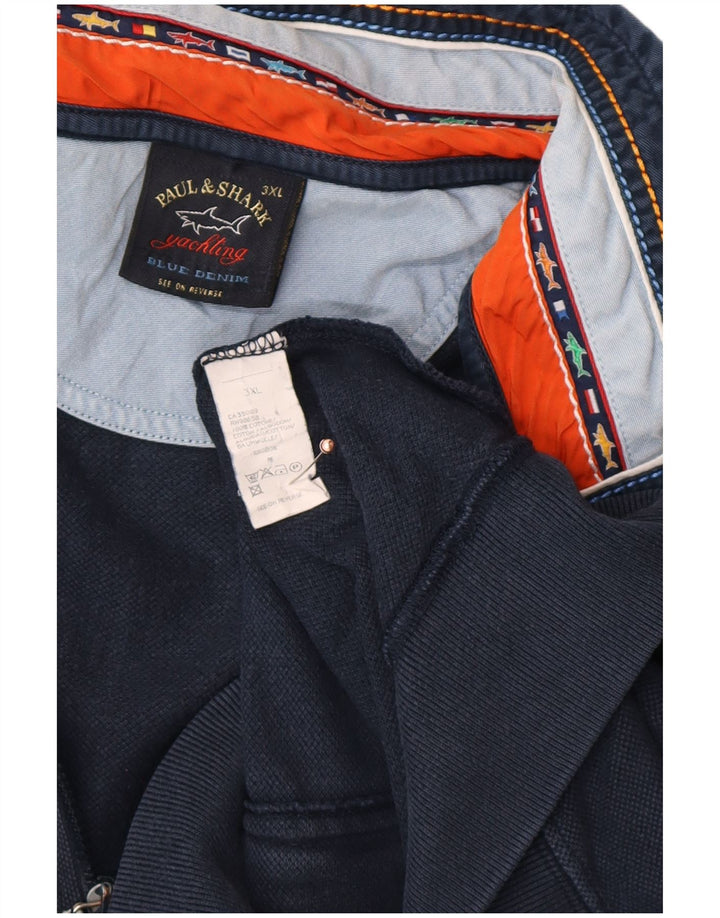 PAUL & SHARK Muška trenirka za jahte Gornja jakna 3XL tamnoplavi pamuk