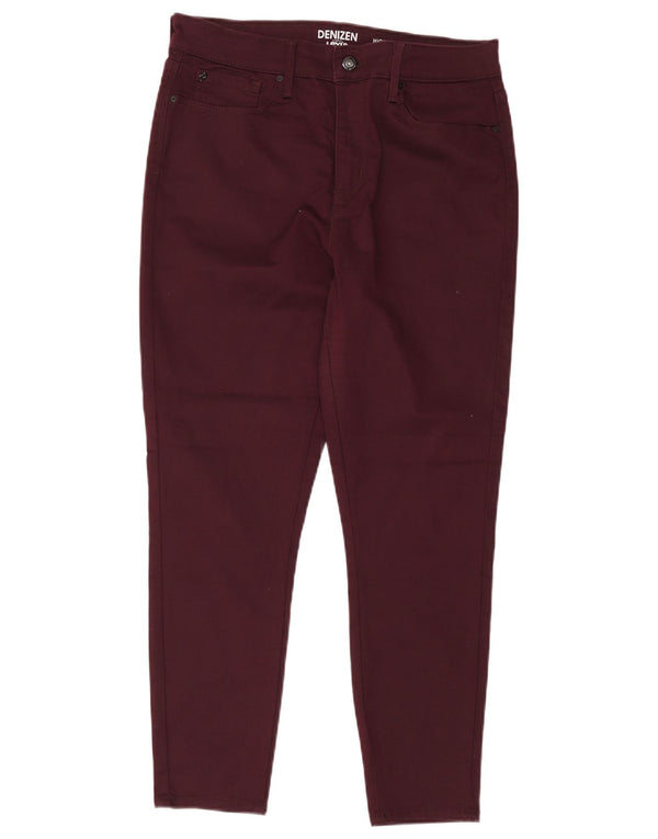 Levi's ženske kratke uske traperice visokog struka Denizen US 14 XL W32 L26 Bordo
