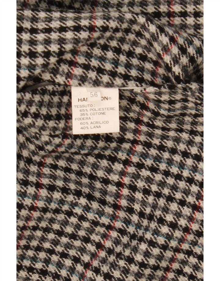 Hamilton muški trenč kaput IT 56 3XL sivi karirani poliester